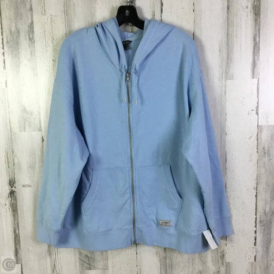 Sweatshirt Hoodie By Eddie Bauer In Blue, Size: 2x