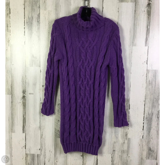 Dress Sweater By Shein In Purple, Size: S