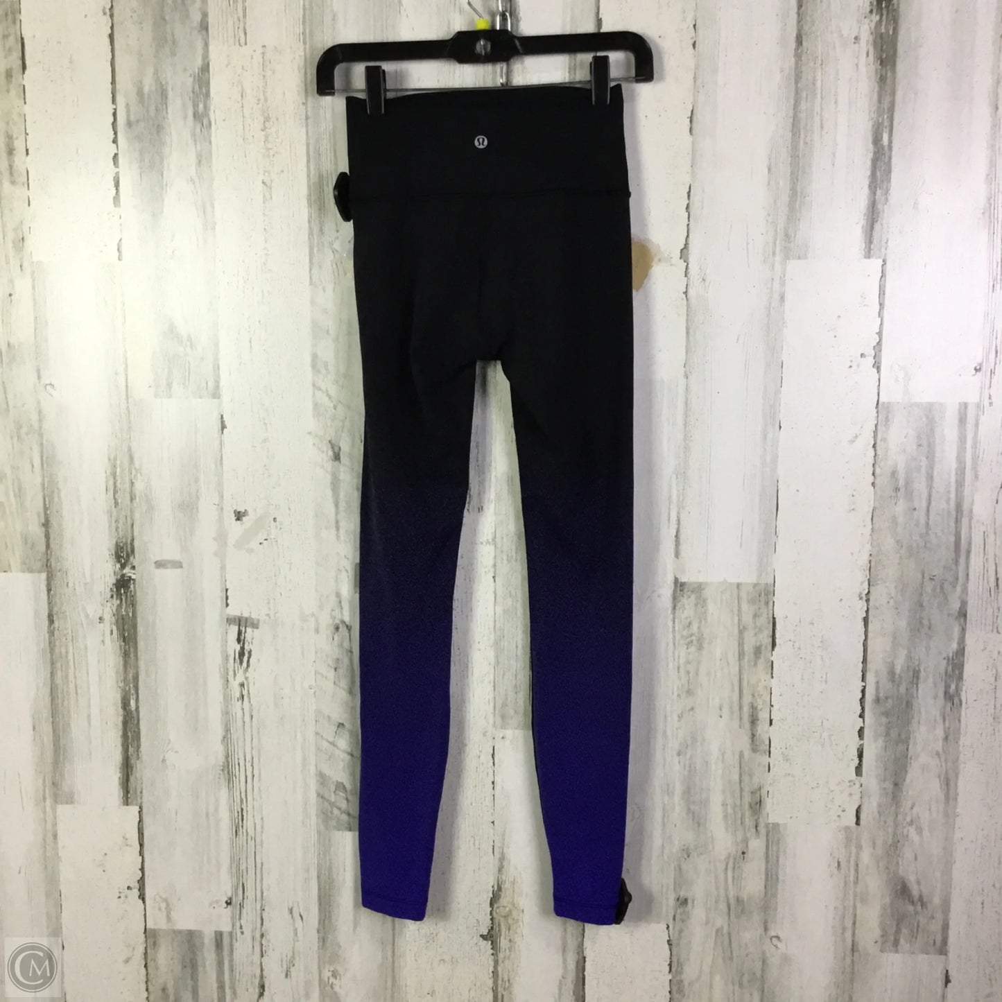 Athletic Leggings By Lululemon In Black & Blue, Size: 4