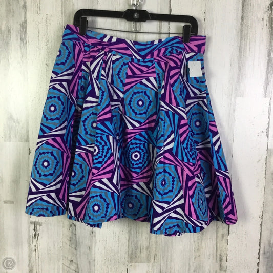 Skirt Mini & Short By Cmc In Blue & Pink, Size: 10