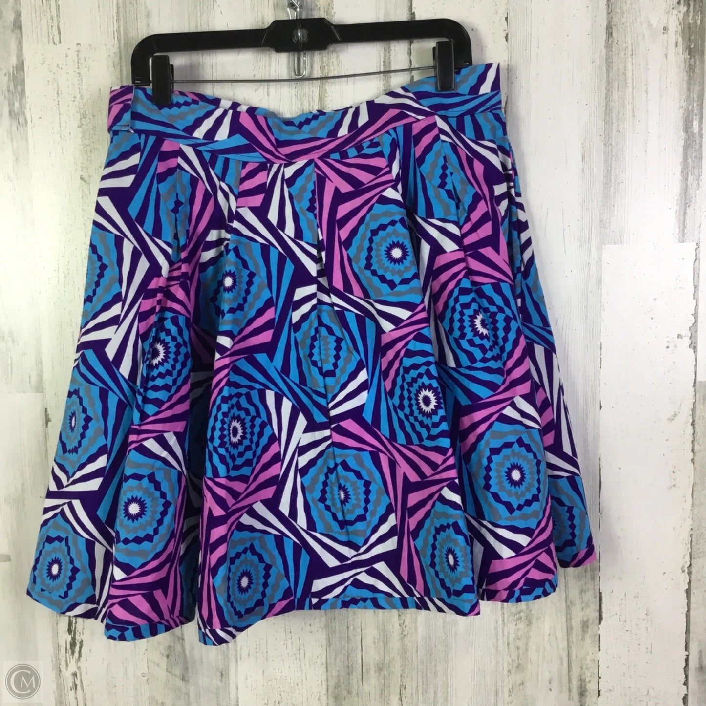 Skirt Mini & Short By Cmc In Blue & Pink, Size: 10