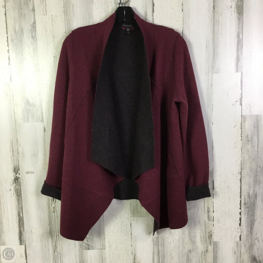 Sweater Cardigan By Eileen Fisher In Red, Size: M