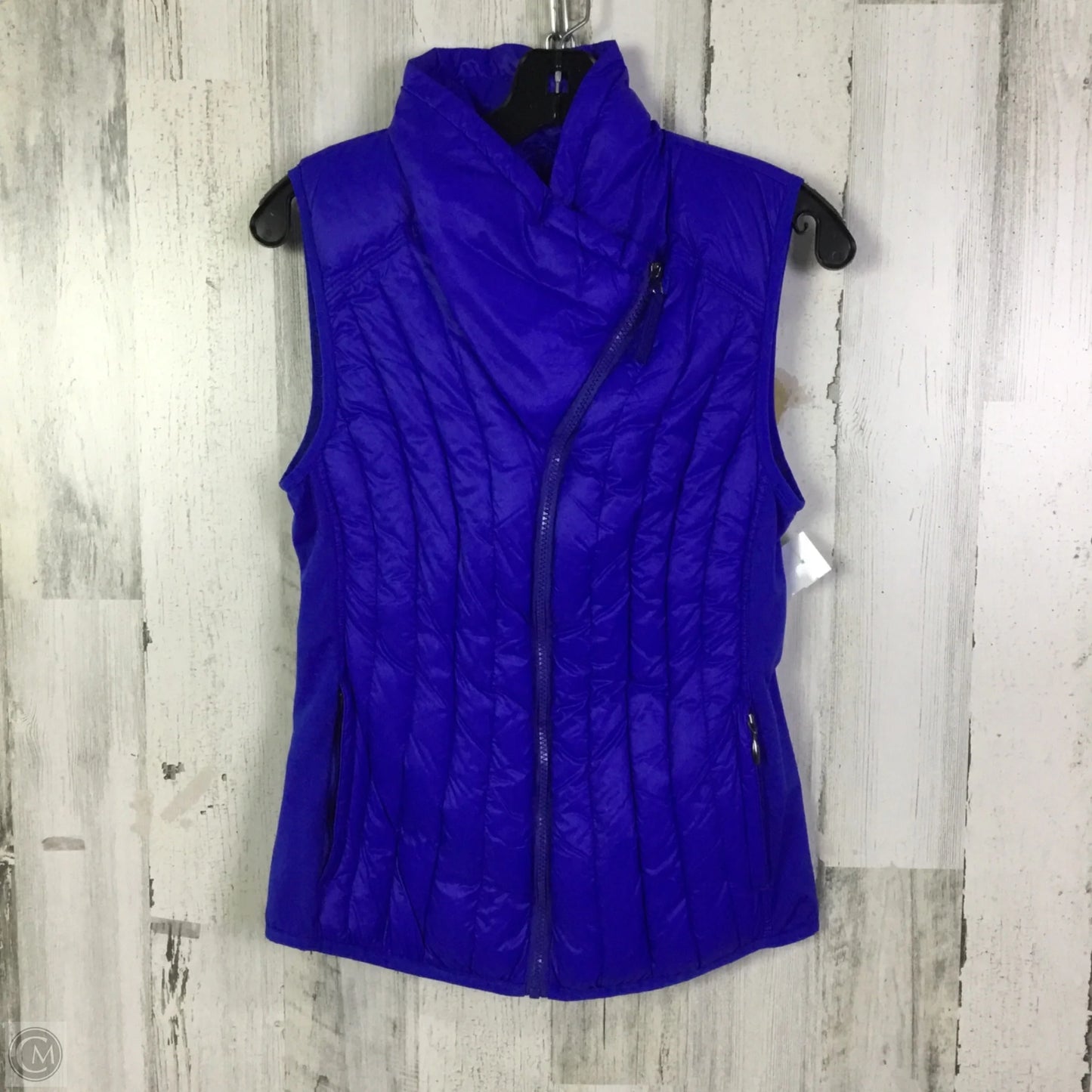 Vest Puffer & Quilted By Calvin Klein Performance In Blue, Size: S