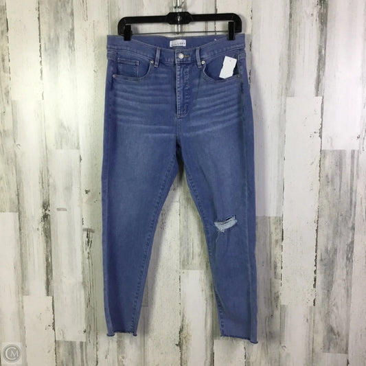 Jeans Skinny By Loft In Blue Denim, Size: 12
