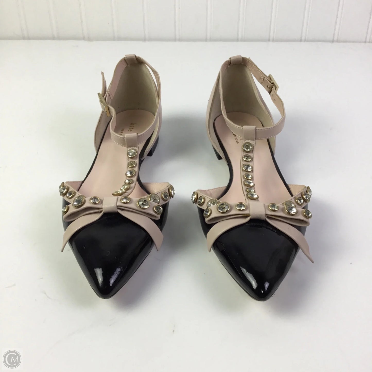Shoes Designer By Kate Spade In Black & Pink, Size: 7