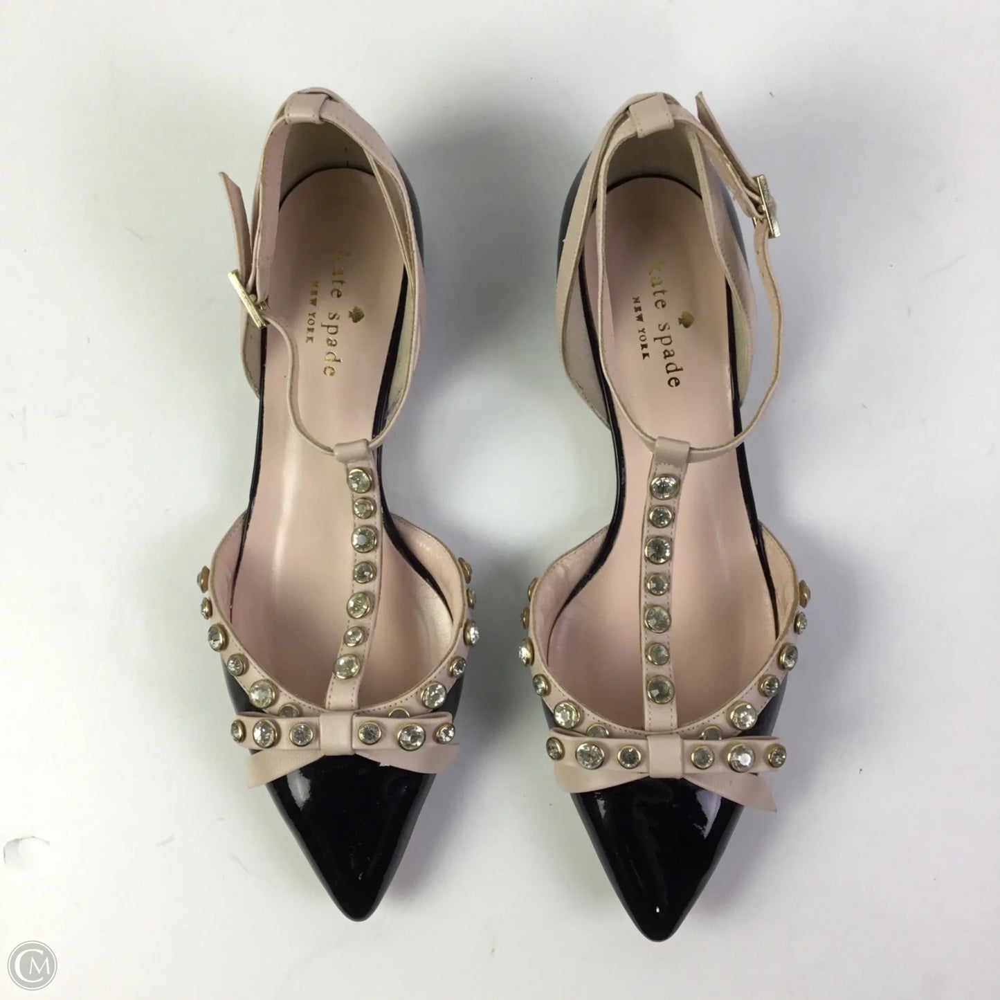 Shoes Designer By Kate Spade In Black & Pink, Size: 7