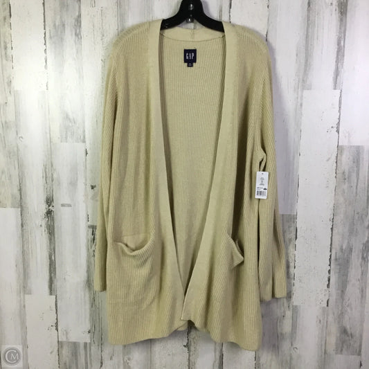 Sweater Cardigan By Gap In Cream, Size: Xxl