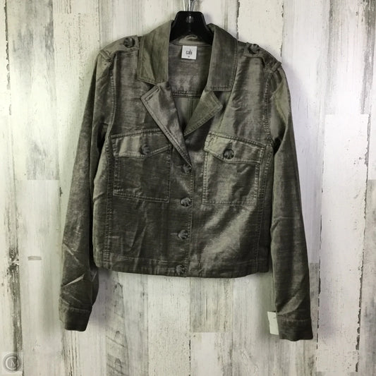 Jacket Shirt By Cabi In Grey, Size: M