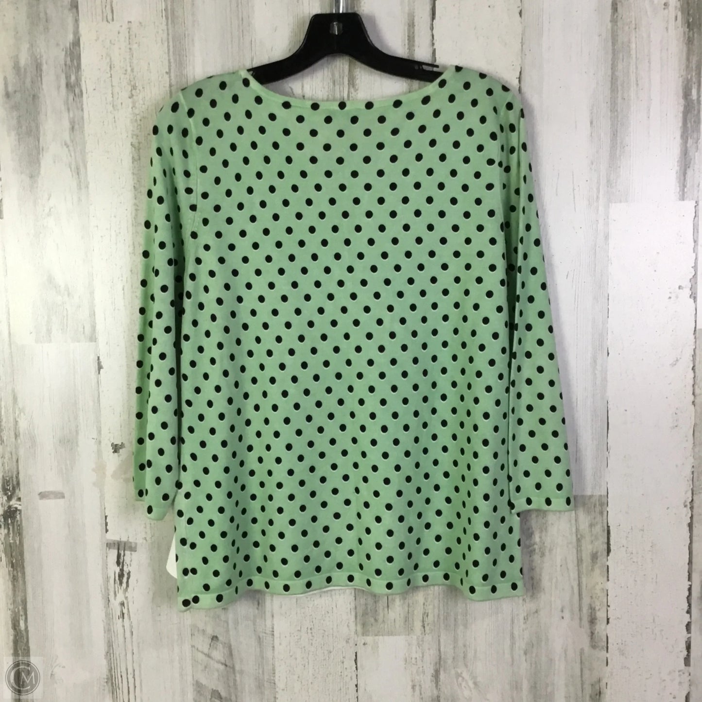 Top Long Sleeve By Talbots In Green, Size: Lp