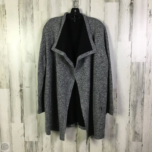 Sweater Cardigan By Ann Taylor In Grey, Size: Xl