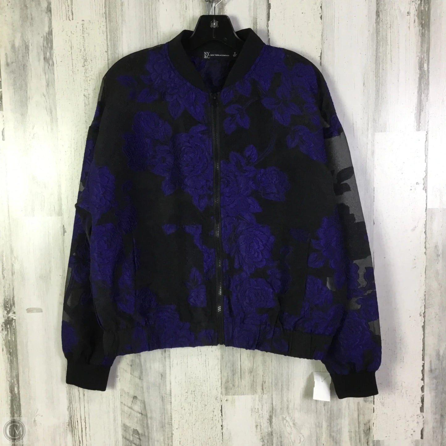 Jacket Other By New York And Co In Black & Blue, Size: M