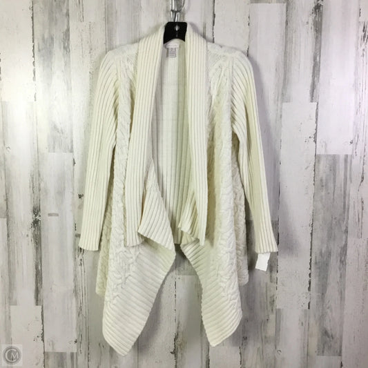 Sweater Cardigan By Chicos In Cream, Size: L