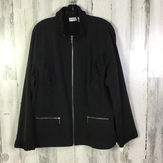Athletic Jacket By Zenergy By Chicos In Black, Size: Xl