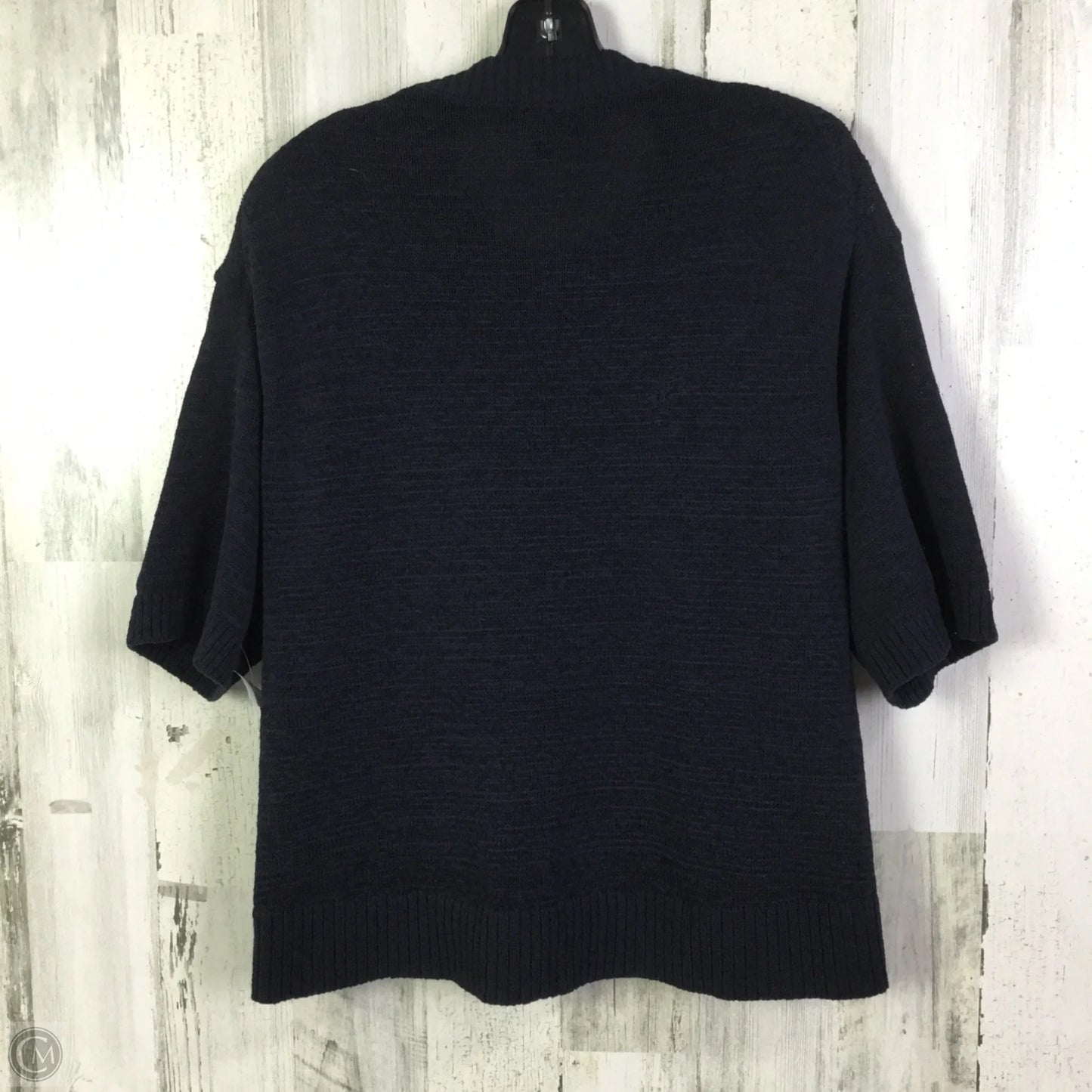 Sweater Short Sleeve By Banana Republic In Navy, Size: M