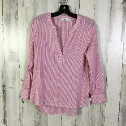 Top Long Sleeve By Vineyard Vines In Pink, Size: S
