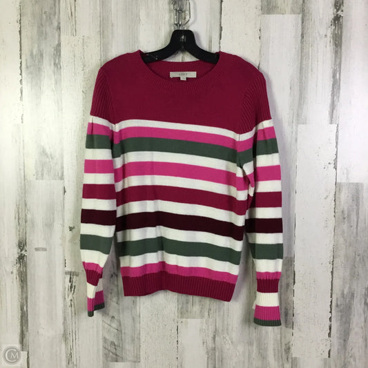 Sweater By Loft In Pink, Size: L