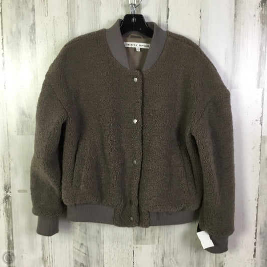 Jacket Designer By Rebecca Minkoff In Grey, Size: S