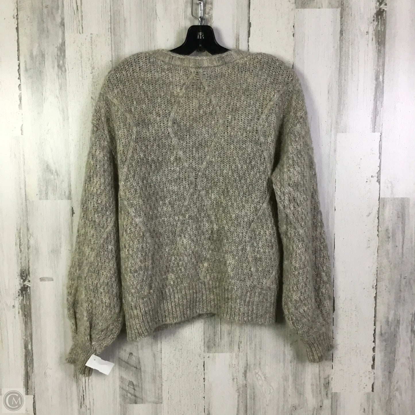 Sweater Cardigan By Clothes Mentor In Grey, Size: Xs