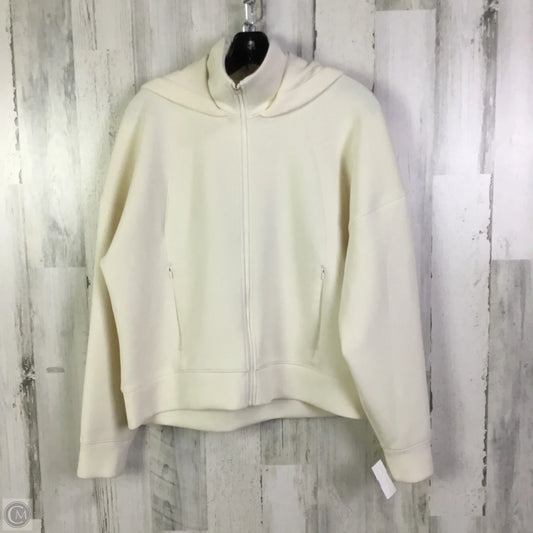 Sweatshirt Hoodie By Calia In Cream, Size: M