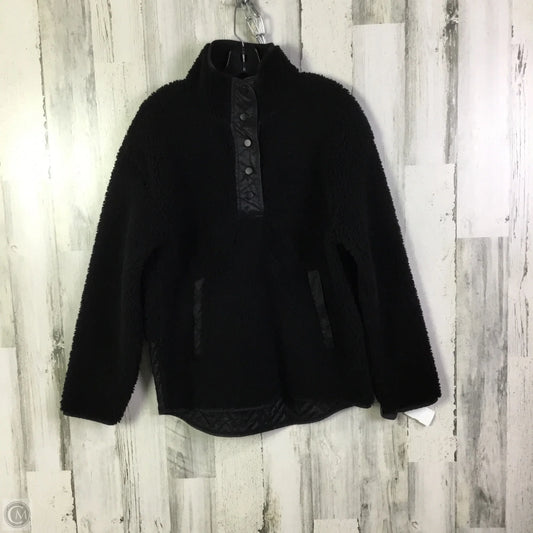 Jacket Faux Fur & Sherpa By Athleta In Black, Size: M