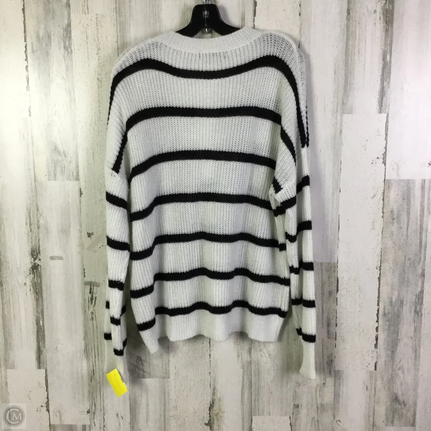Sweater By Shein In Black & White, Size: M