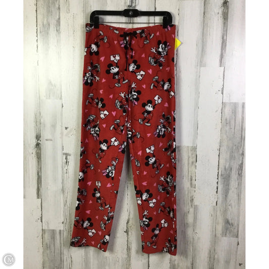 Pajama Pants By Disney Store In Red, Size: M