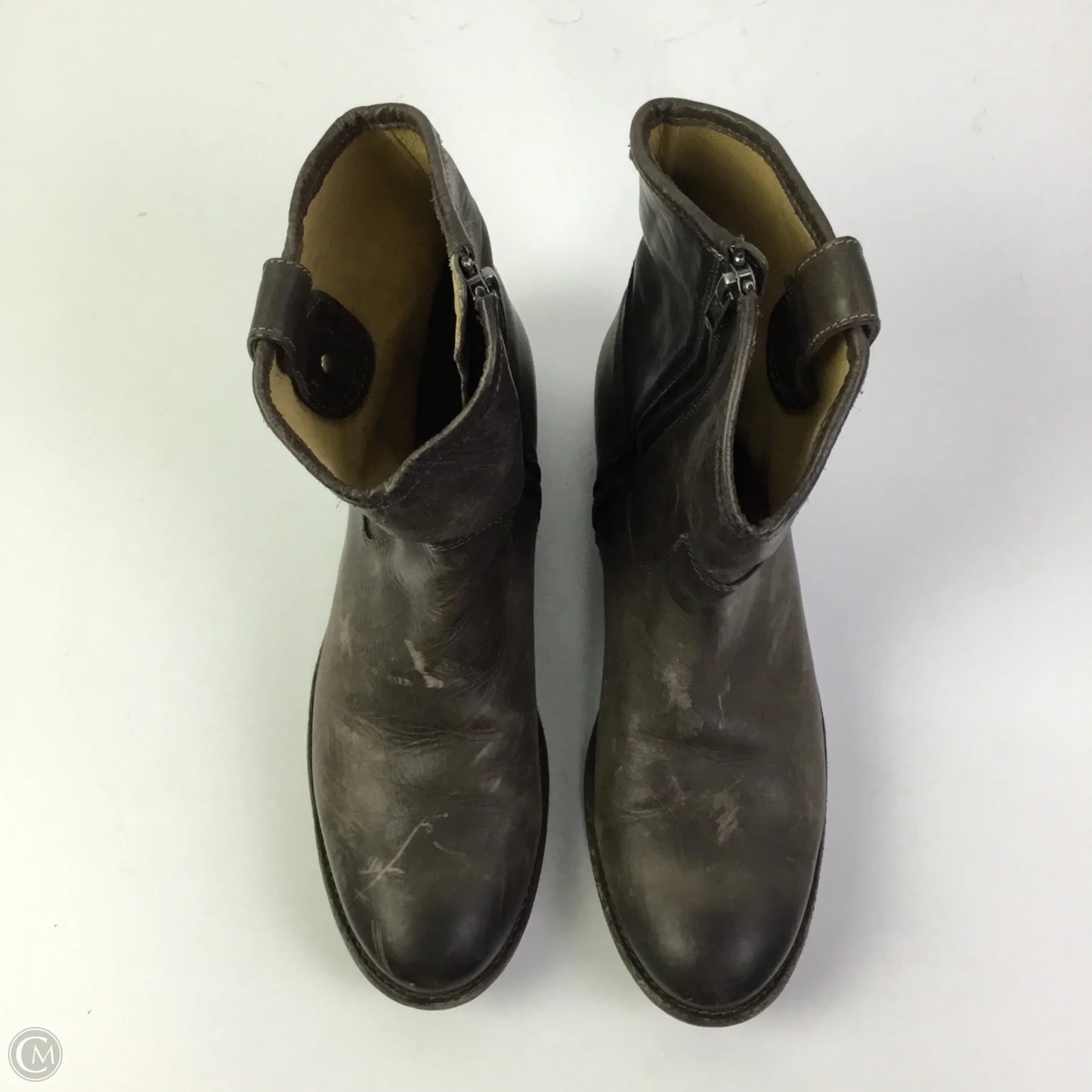 Boots Designer By Frye In Taupe, Size: 10