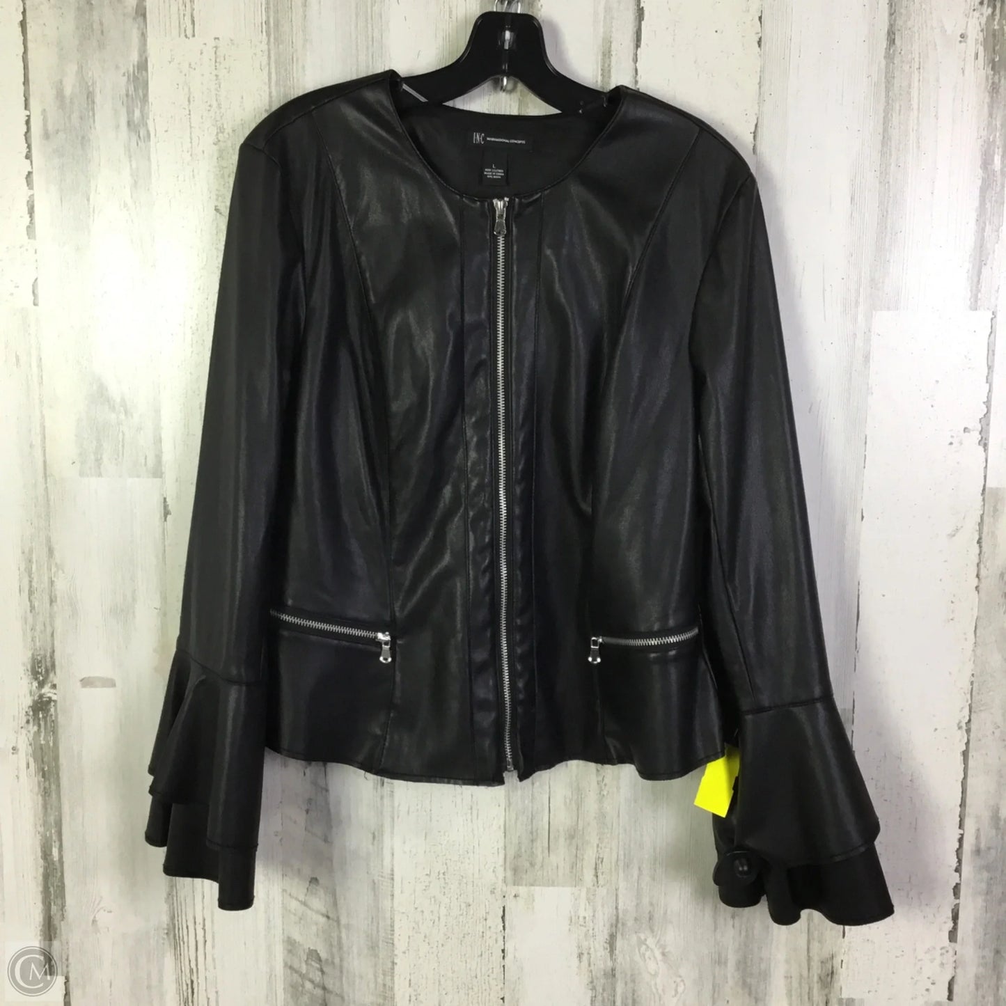 Jacket Other By Inc In Black, Size: L