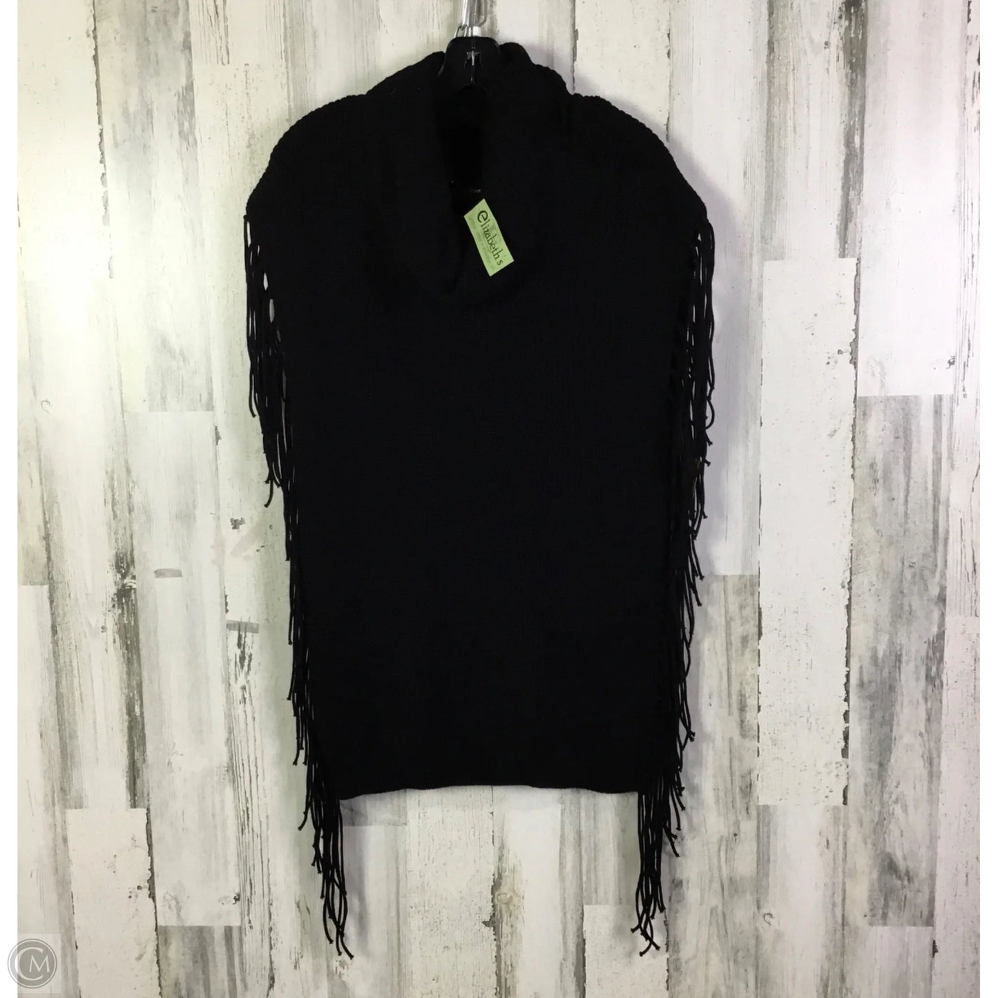 Sweater Short Sleeve By Cmc In Black, Size: M