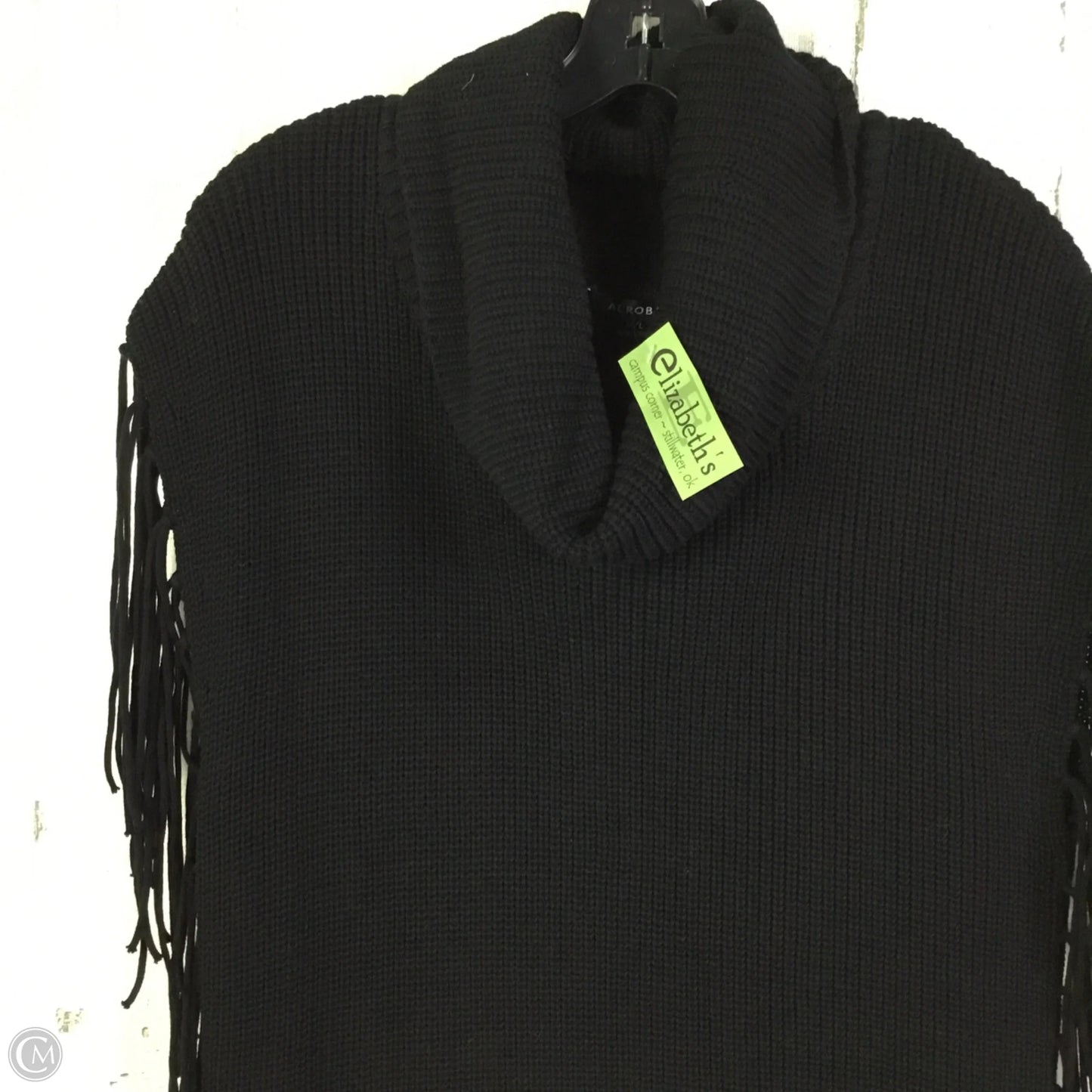 Sweater Short Sleeve By Cmc In Black, Size: M