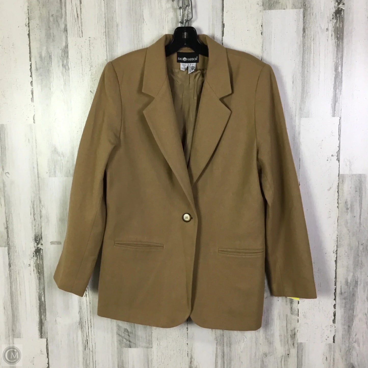 Blazer By Sag Harbor In Tan, Size: M