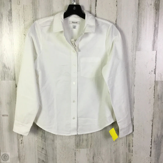 Blouse Long Sleeve By Madewell In Ivory, Size: Xs
