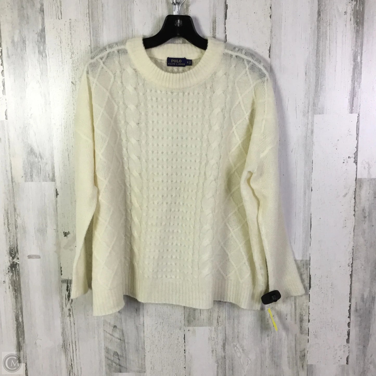 Sweater By Polo Ralph Lauren In Cream, Size: S