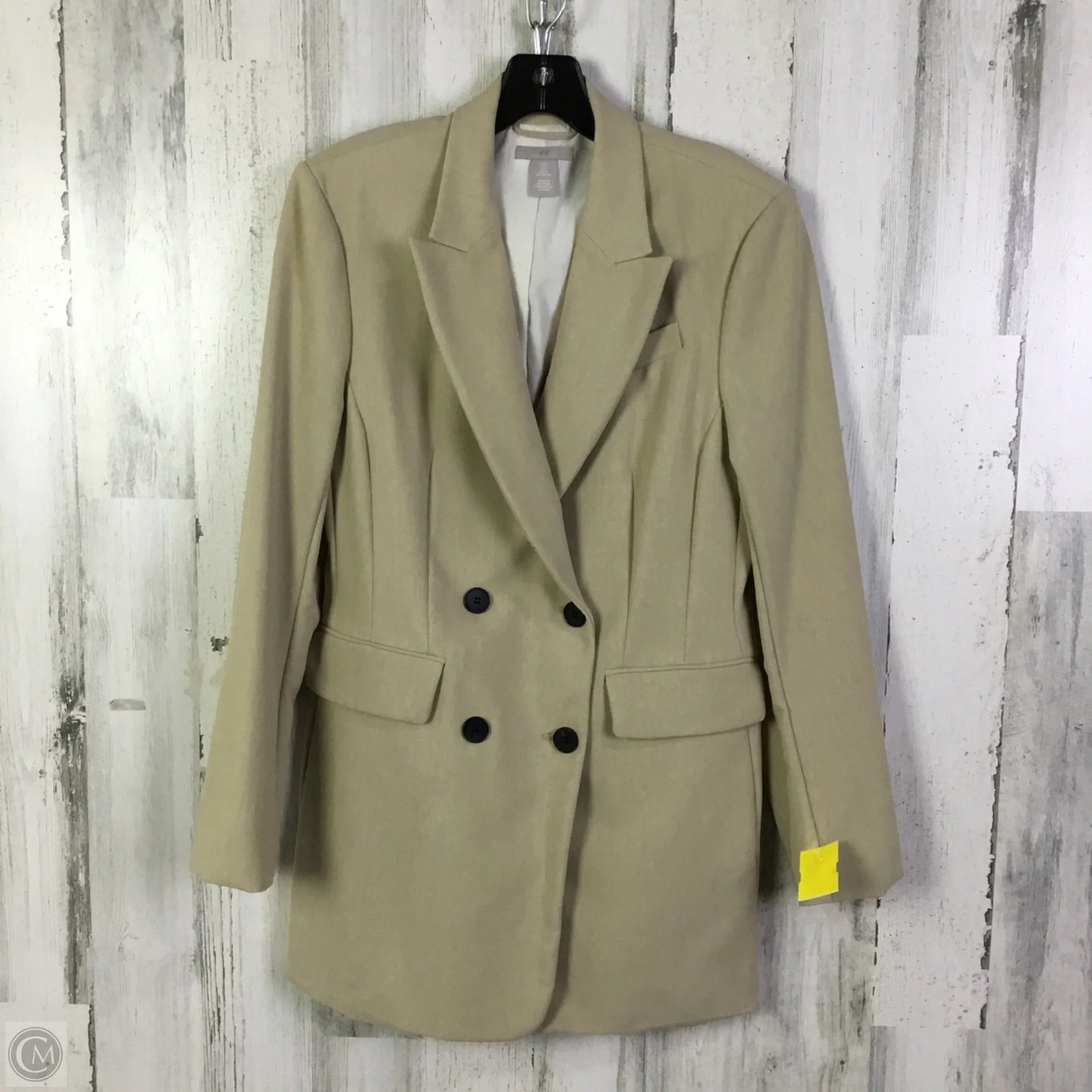 Blazer By H&m In Cream, Size: S
