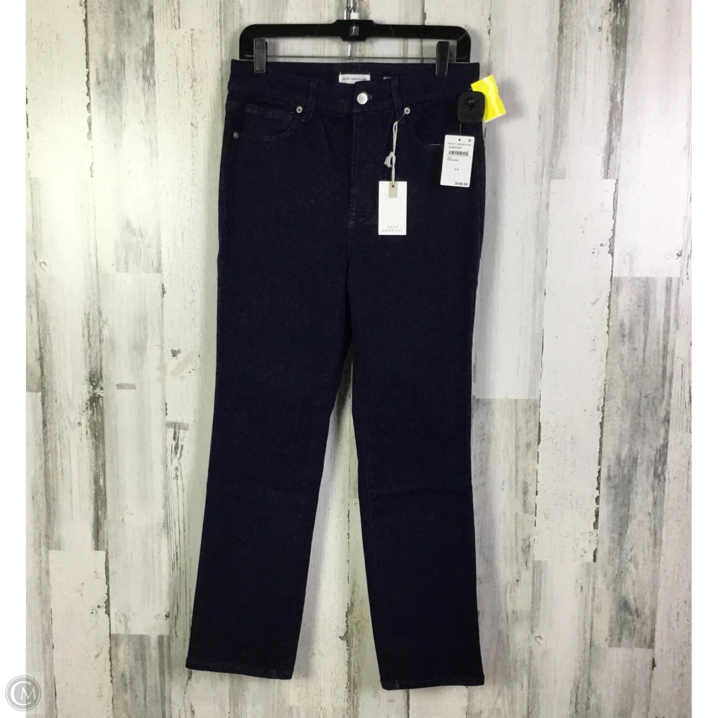 Jeans Straight By Good American In Blue Denim, Size: 6