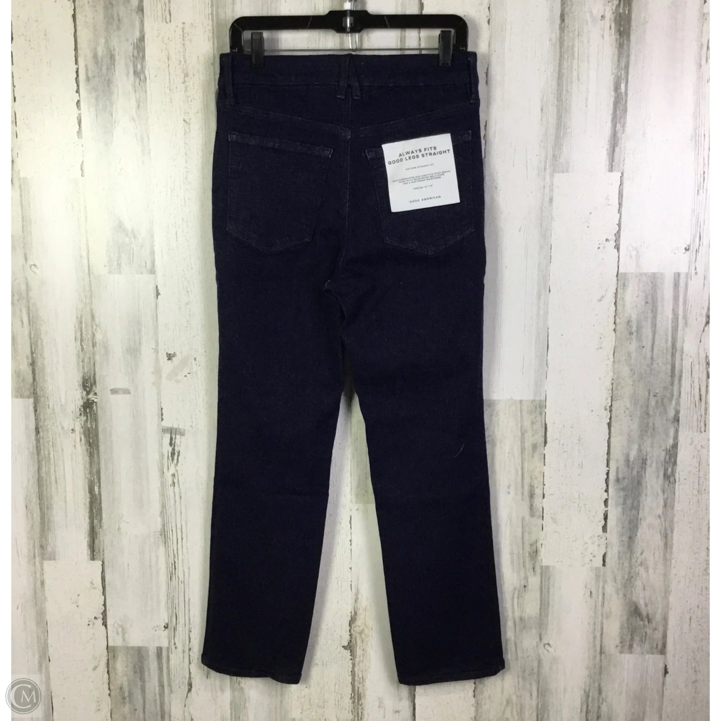 Jeans Straight By Good American In Blue Denim, Size: 6