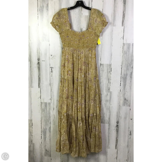 Dress Casual Maxi By Free People In Yellow, Size: M