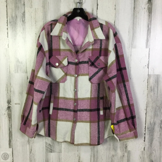 Jacket Shirt By Cmf In Pink, Size: L