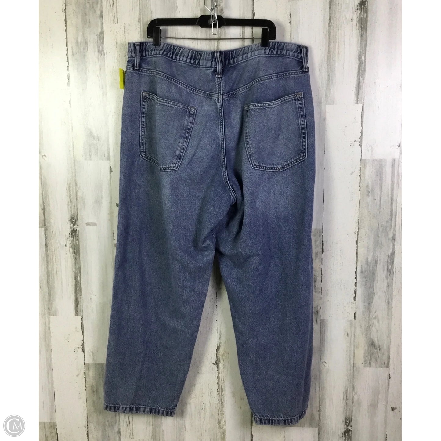 Jeans Straight By Gap In Blue Denim, Size: 16