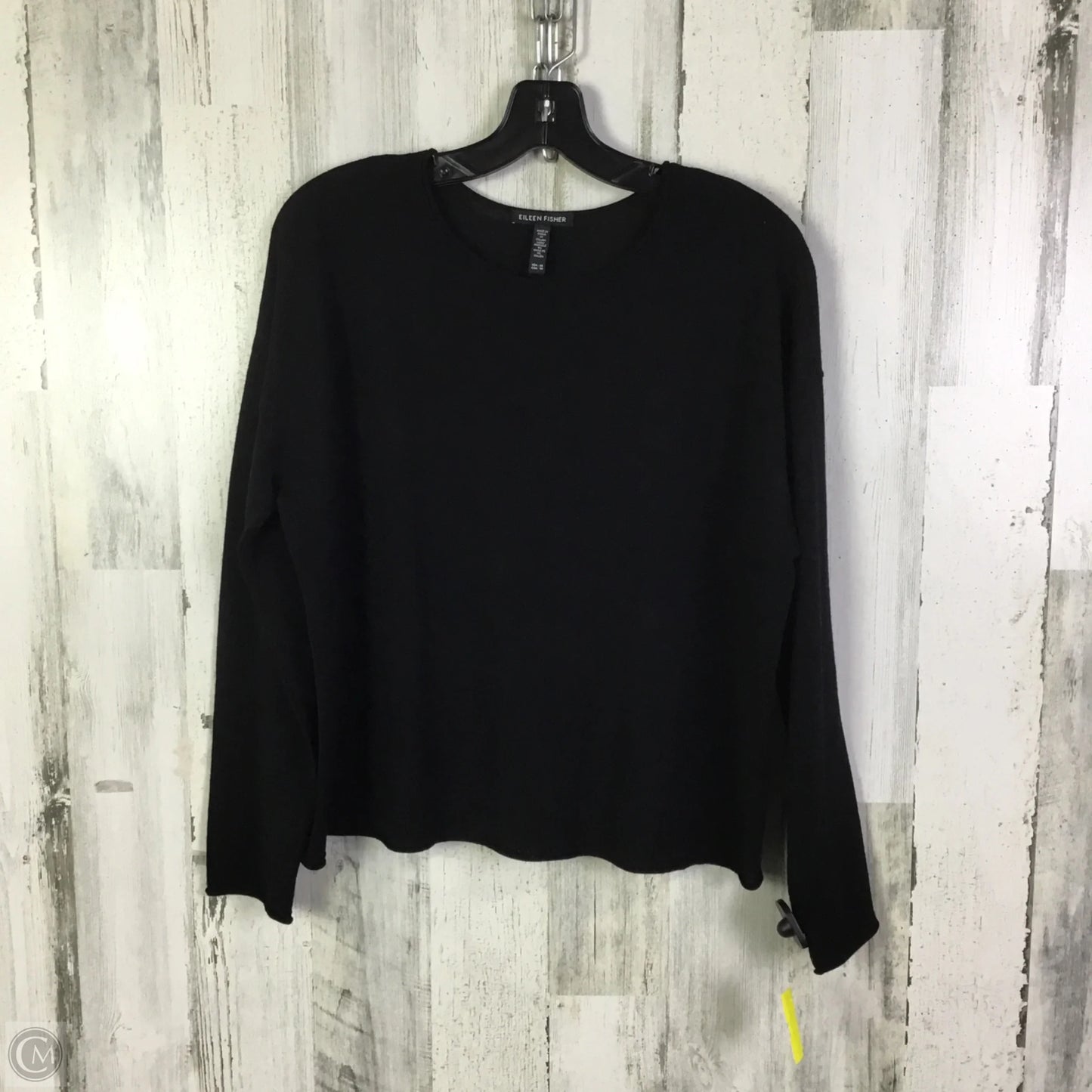 Top Long Sleeve By Eileen Fisher In Black, Size: Xs