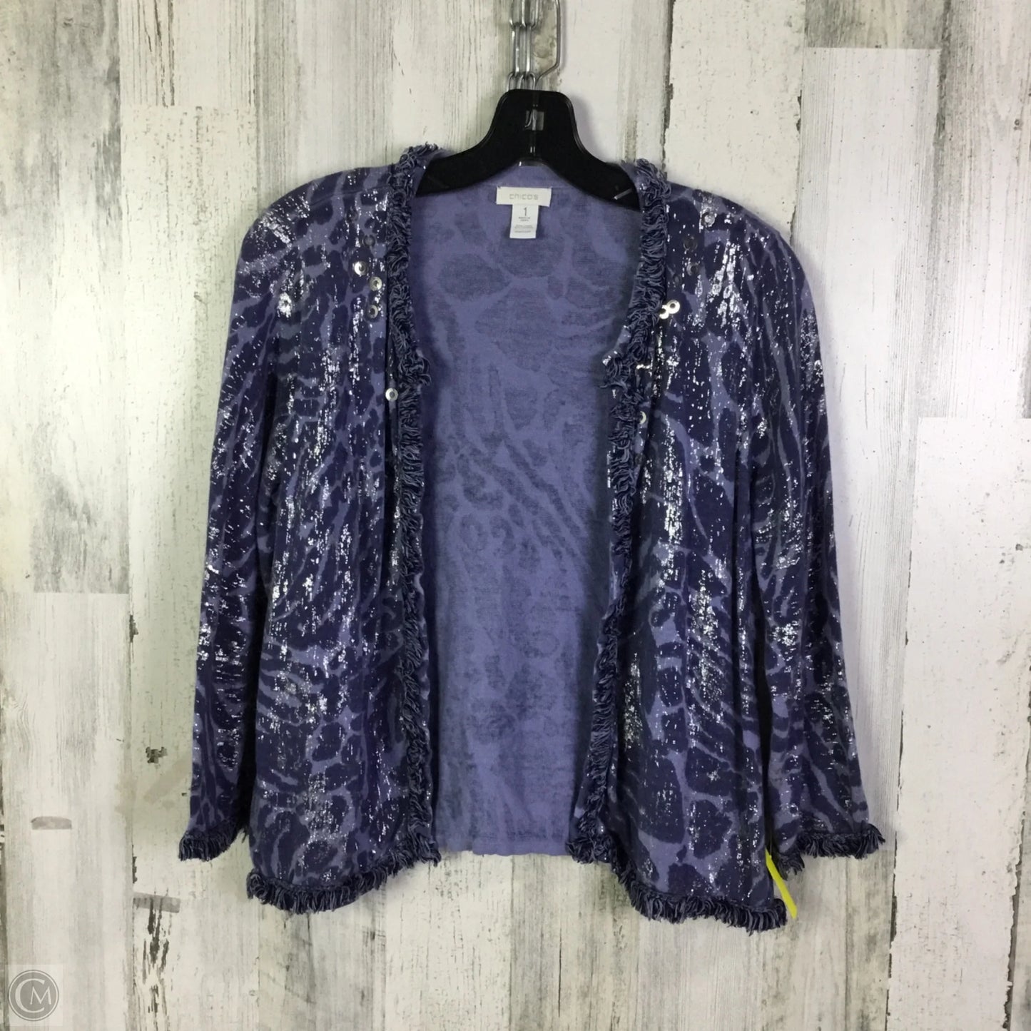 Cardigan By Chicos In Blue, Size: M