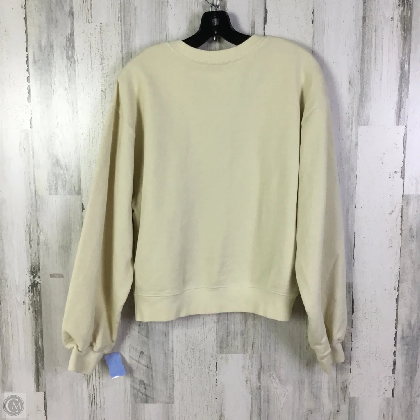 Sweatshirt Crewneck By Agolde In Cream, Size: S
