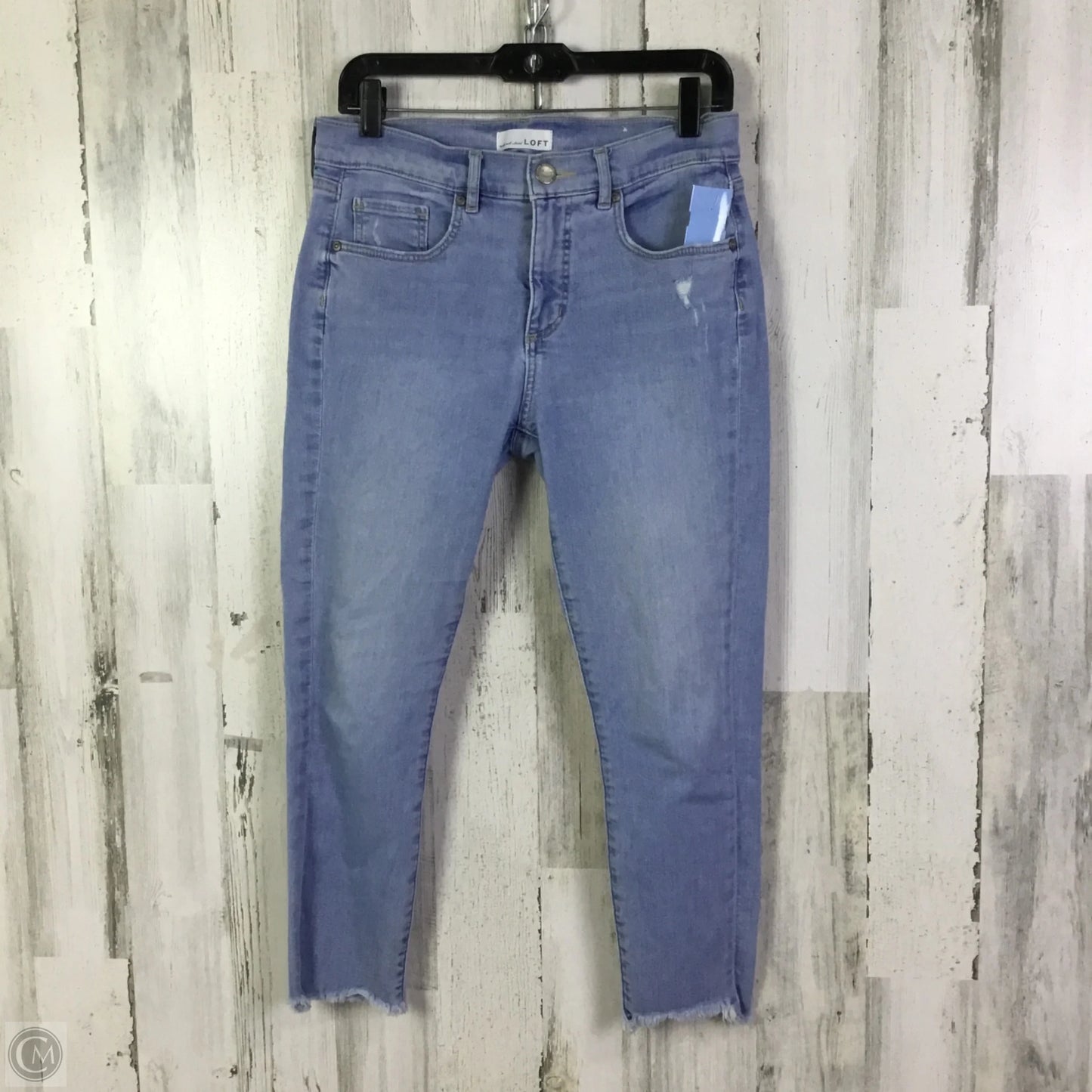 Jeans Skinny By Loft In Blue Denim, Size: 6