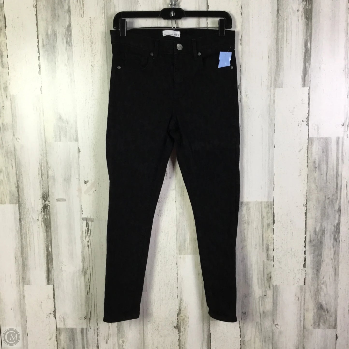 Jeans Skinny By Loft In Black, Size: 6