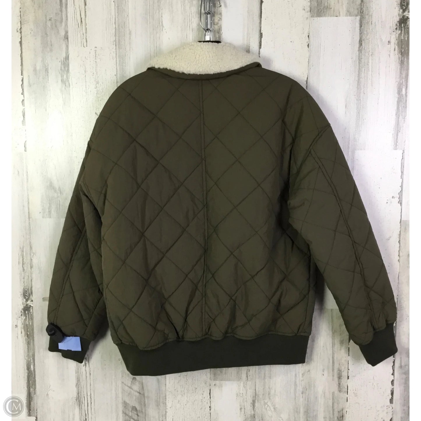 Jacket Puffer & Quilted By Thread And Supply In Green, Size: Xs