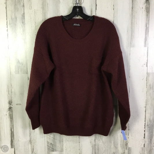Sweater By Cmf In Maroon, Size: L