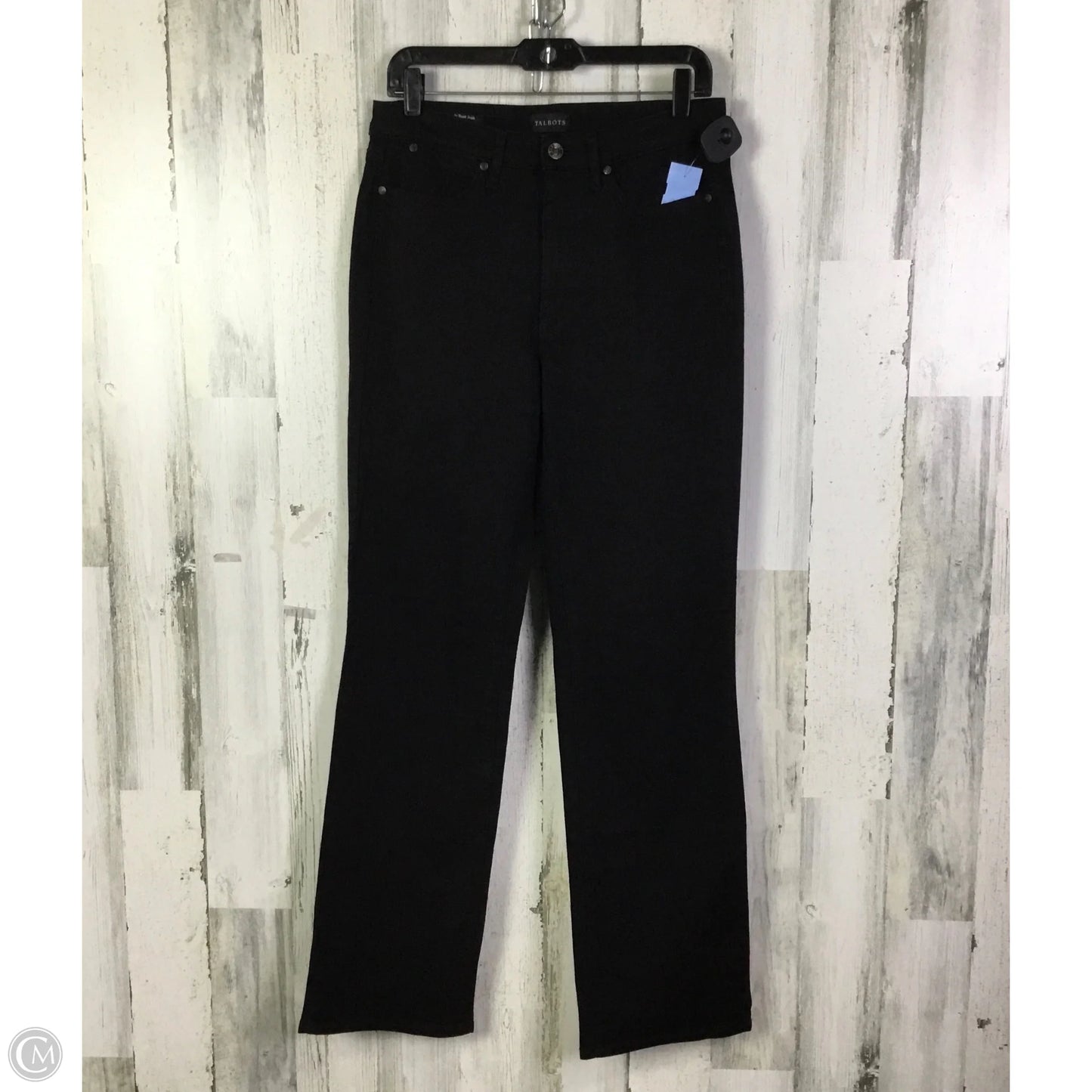 Jeans Boot Cut By Talbots In Black Denim, Size: 6