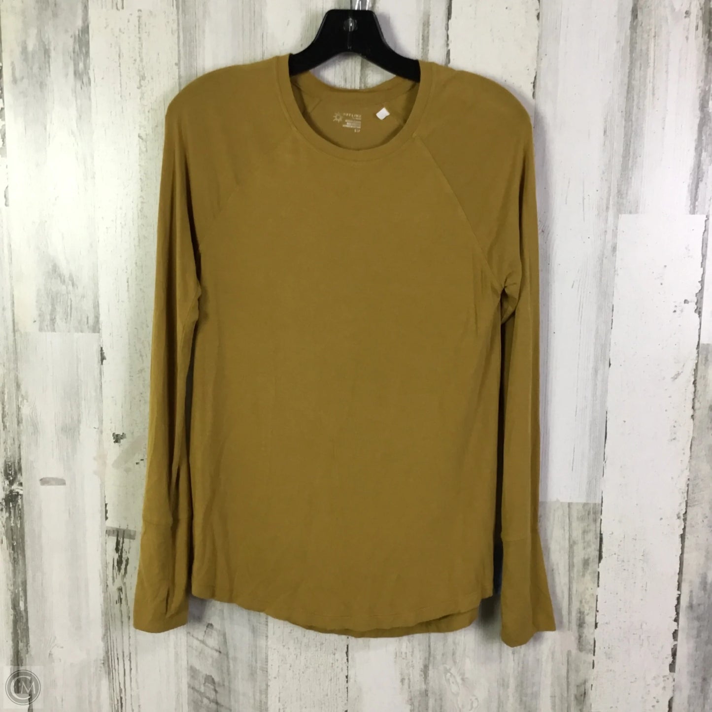 Top Long Sleeve Basic By Offline By Aerie In Yellow, Size: S