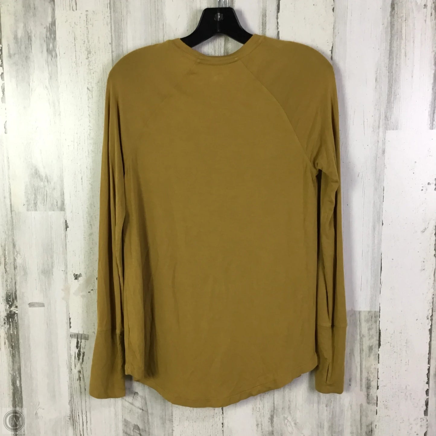 Top Long Sleeve Basic By Offline By Aerie In Yellow, Size: S