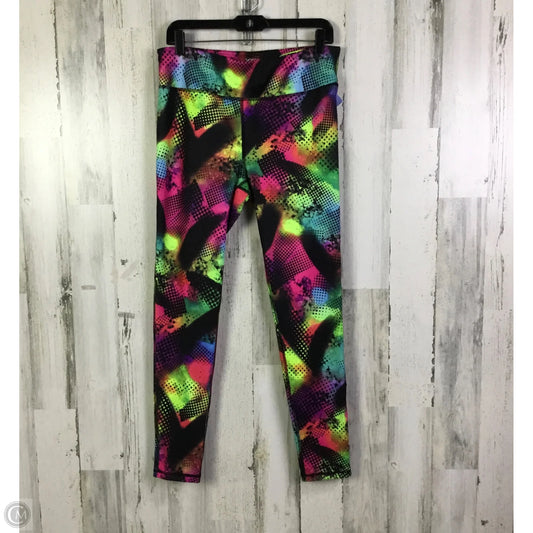 Athletic Leggings By Vogo In Rainbow Print, Size: L